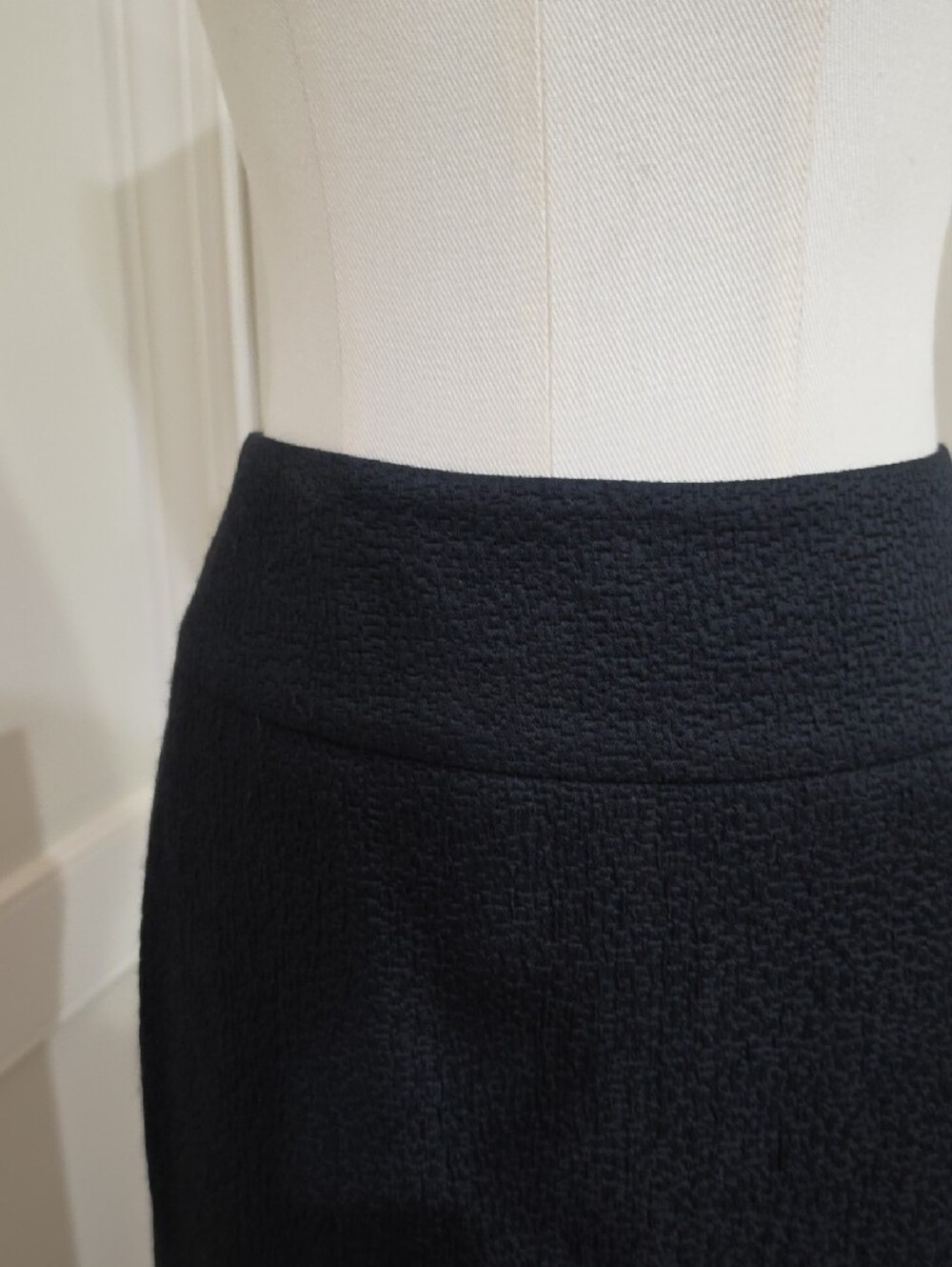 VINTAGE Linda Allard Ellen Tracy Textured Crinkle Maxi Skirt - Size 14 - Picture 3 of 7
